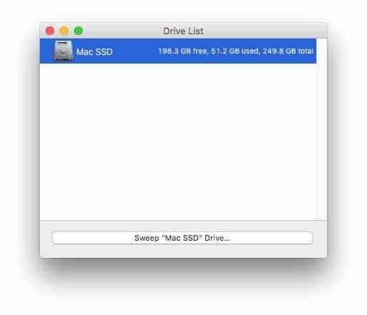 Omni Disk Sweeper Main Window