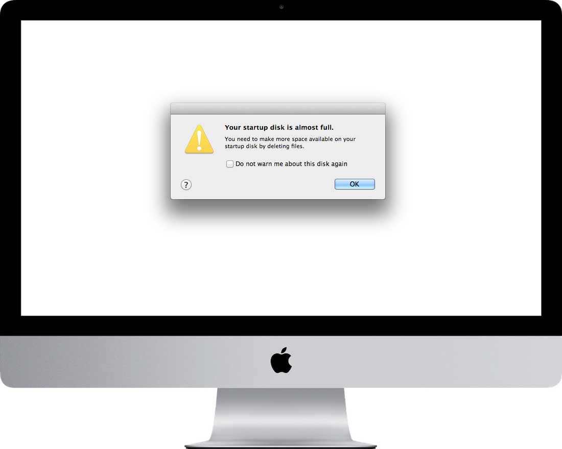 startup disc full on macbook air