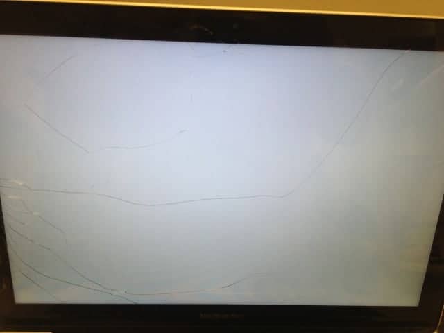 MacBook Pro With Cracked Glass Only