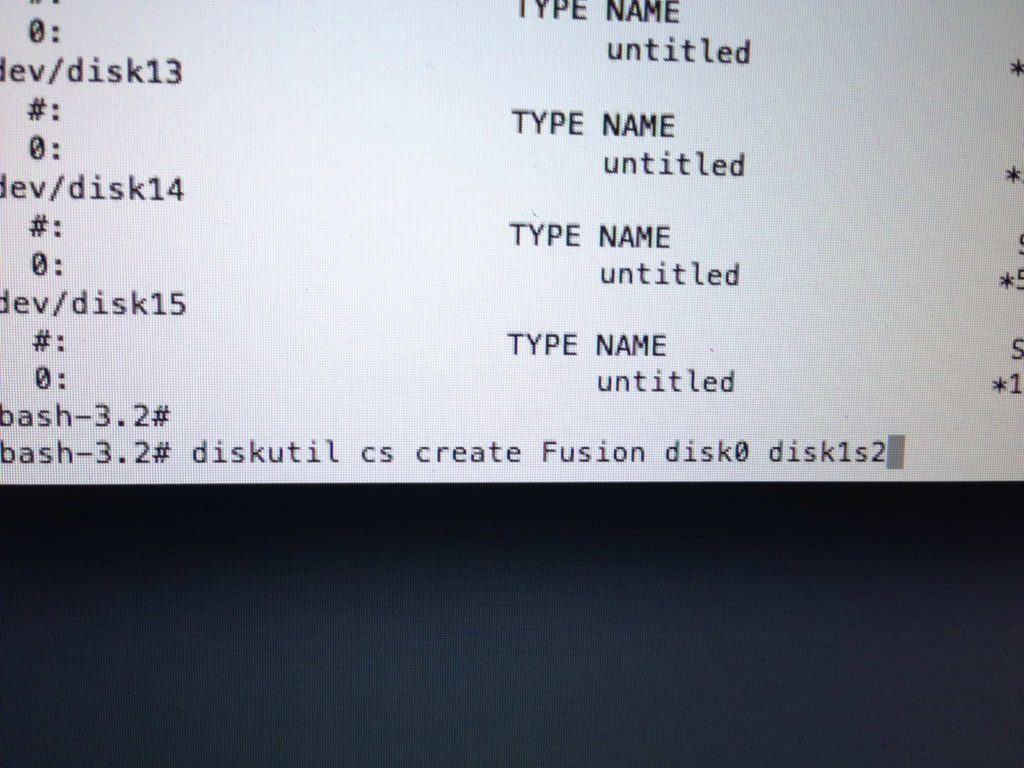 Fusion Drive Terminal Window