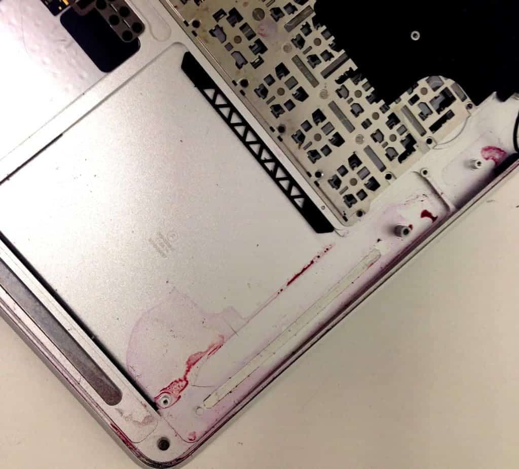 Wine spill on MacBook Air